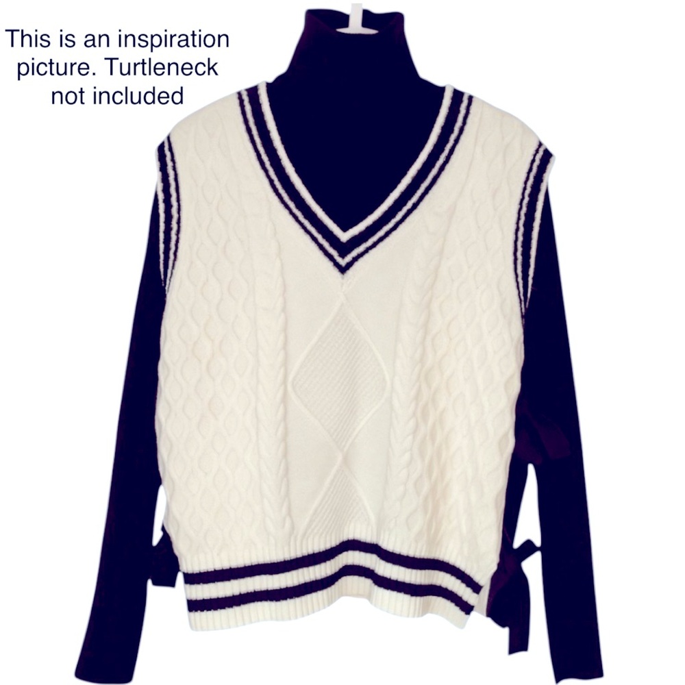 NWT Cider V-Neck Solid Bowknot Knitted Vest
Cream, Size XL - 10 - Picture 15 of 15